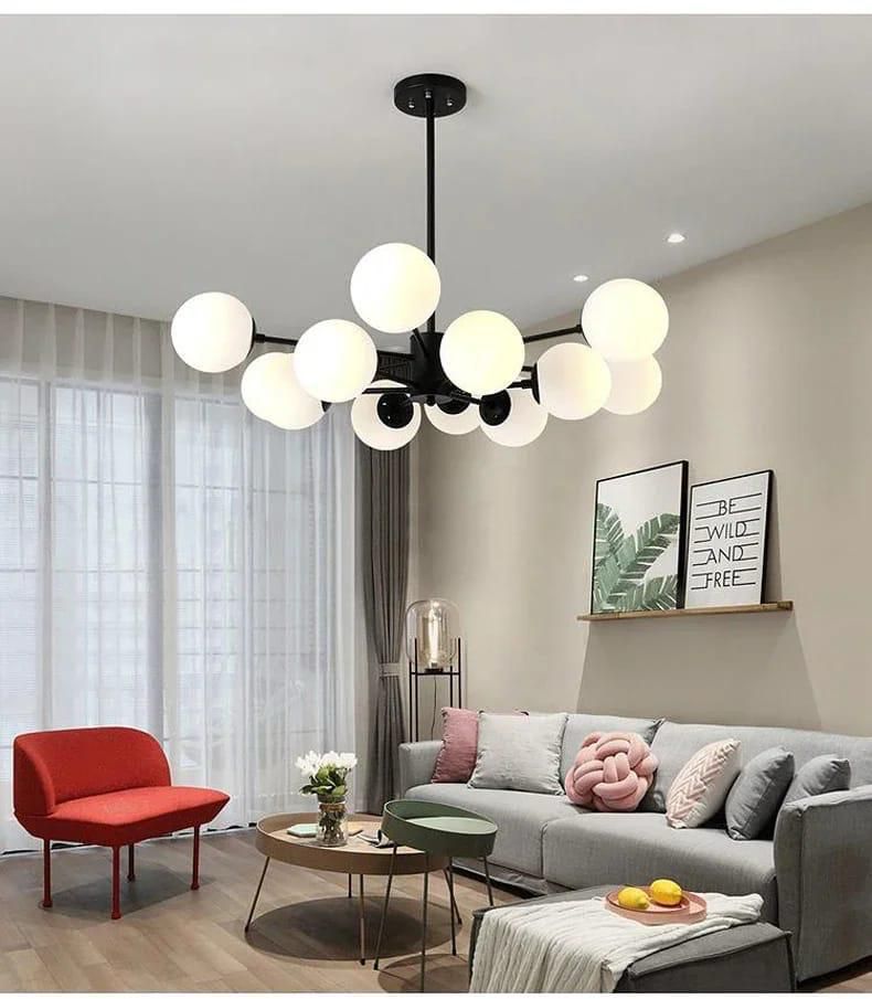 12 glass chandelier