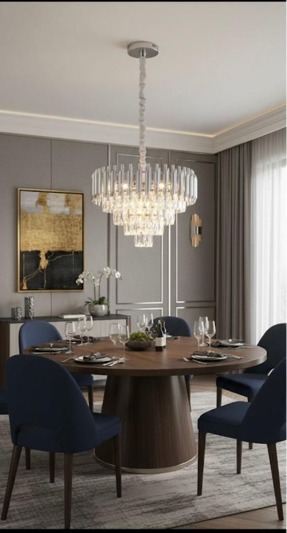 Silver chandelier